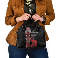 Toitu Te Reo Maori Toitu Te Whenua Toitu Te Tiriti Shoulder Handbag Maori Warrior New Zealand