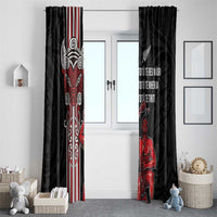 Toitu Te Reo Maori Toitu Te Whenua Toitu Te Tiriti Window Curtain Maori Warrior New Zealand