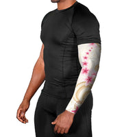 Beige Frangipani Sea Shell Arm Sleeves Starfish Polynesian Pattern - Polynesian Pride