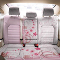 Pink Plumeria Sea Shell Back Car Seat Cover Starfish Polynesian Pattern - Polynesian Pride