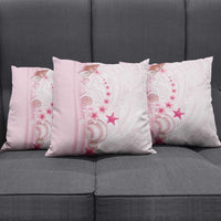Pink Plumeria Sea Shell Pillow Cover Starfish Polynesian Pattern - Polynesian Pride