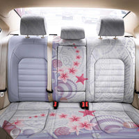 Purple Plumeria Sea Shell Back Car Seat Cover Starfish Polynesian Pattern - Polynesian Pride