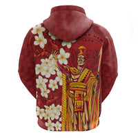 Hawaii King Kamehameha Hoodie Plumeria Lauhala Pattern LT01 - Polynesian Pride