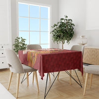 Hawaii King Kamehameha Tablecloth Plumeria Lauhala Pattern LT01 - Polynesian Pride