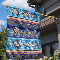 Hawaii Turtles Pattern Special Blue Garden Flag - Polynesian Pride