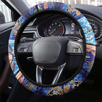 Hawaii Turtles Pattern Special Blue Steering Wheel Cover - Polynesian Pride