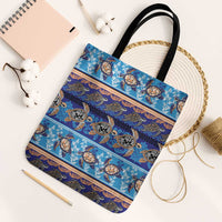 Hawaii Turtles Pattern Special Blue Tote Bag - Polynesian Pride