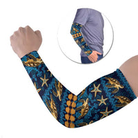 Hawaii Turtles Starfish Unique Pattern Arm Sleeves - Polynesian Pride