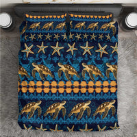 Hawaii Turtles Starfish Unique Pattern Bedding Set - Polynesian Pride