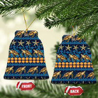 Hawaii Turtles Starfish Unique Pattern Ceramic Ornament - Polynesian Pride