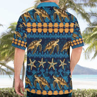 Hawaii Turtles Starfish Unique Pattern Hawaiian Shirt - Polynesian Pride