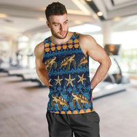 Hawaii Turtles Starfish Unique Pattern Men Tank Top - Polynesian Pride