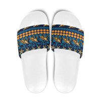 Hawaii Turtles Starfish Unique Pattern Slide Sandals - Polynesian Pride