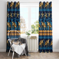 Hawaii Turtles Starfish Unique Pattern Window Curtain - Polynesian Pride
