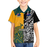 custom-new-zealand-and-ausrtralia-rugby-family-matching-short-sleeve-bodycon-dress-and-hawaiian-shirt-wallabies-kiwi-silver-fern-2023-world-cup