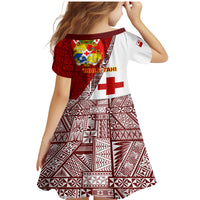 Tonga Rugby Family Matching Mermaid Dress and Hawaiian Shirt Tongan Go 2023 World Cup LT01 - Polynesian Pride