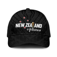 Football New Zealand Baseball Net Cap Aotearoa United Black Version - Polynesian Pride