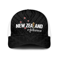Football New Zealand Baseball Net Cap Aotearoa United Black Version - Polynesian Pride