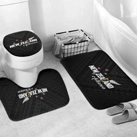 Football New Zealand Bathroom Set Aotearoa United Black Version - Polynesian Pride