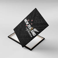 Football New Zealand Canvas Wall Art Aotearoa United Black Version - Polynesian Pride