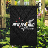 Football New Zealand Garden Flag Aotearoa United Black Version - Polynesian Pride