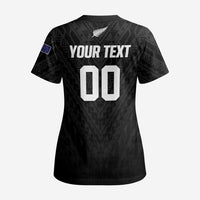 Custom Football New Zealand Scrub Top Aotearoa United Black Version - Polynesian Pride