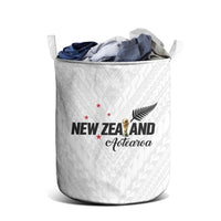 Football New Zealand Laundry Basket Aotearoa United White Version - Polynesian Pride