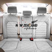 Football New Zealand Back Car Seat Cover Aotearoa United White Version - Polynesian Pride