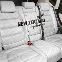 Football New Zealand Back Car Seat Cover Aotearoa United White Version - Polynesian Pride