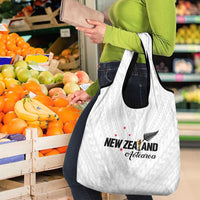 Football New Zealand Grocery Bag Aotearoa United White Version - Polynesian Pride