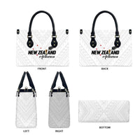 Football New Zealand Leather Bag Aotearoa United White Version - Polynesian Pride