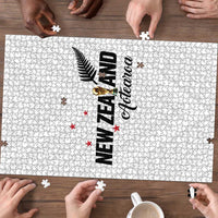 Football New Zealand Puzzle Aotearoa United White Version - Polynesian Pride