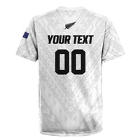 Custom Football New Zealand Rugby Jersey Aotearoa United White Version - Polynesian Pride