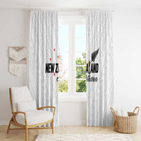 Football New Zealand Window Curtain Aotearoa United White Version - Polynesian Pride