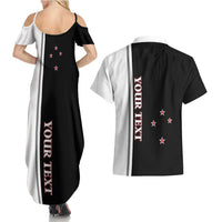 Personalised New Zealand 2025 Archery Basic Couples Matching Summer Maxi Dress and Hawaiian Shirt Archery NZ