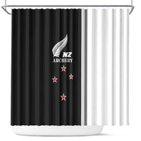 New Zealand 2025 Archery Basic Shower Curtain Archery NZ LT01 Black - Polynesian Pride