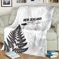 New Zealand 2025 Archery Blanket Aotearoa Silver Arrows White