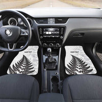 New Zealand 2025 Archery Car Mats Aotearoa Silver Arrows White LT01 Set 2pcs - Front White - Polynesian Pride