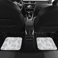 New Zealand 2025 Archery Car Mats Aotearoa Silver Arrows White LT01 Set 2pcs - Back White - Polynesian Pride