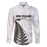 Personalised New Zealand 2025 Archery Family Matching Puletasi and Hawaiian Shirt Aotearoa Silver Arrows White