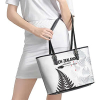 New Zealand 2025 Archery Leather Tote Bag Aotearoa Silver Arrows White LT01 - Polynesian Pride