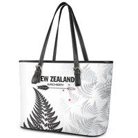 New Zealand 2025 Archery Leather Tote Bag Aotearoa Silver Arrows White LT01 - Polynesian Pride