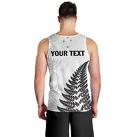 Personalised New Zealand 2025 Archery Men Tank Top Aotearoa Silver Arrows White