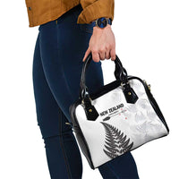 New Zealand 2025 Archery Shoulder Handbag Aotearoa Silver Arrows White LT01 - Polynesian Pride