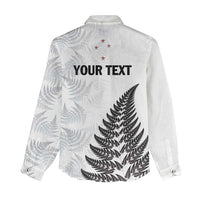 Personalised New Zealand 2025 Archery Women Casual Shirt Aotearoa Silver Arrows White