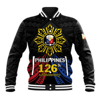 Personalized Philippines Independence Day Baseball Jacket Filipino 126th Anniversary Sun Tattoo