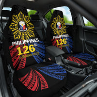 Philippines Independence Day Car Seat Cover Filipino 126th Anniversary Sun Tattoo