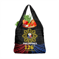 Philippines Independence Day Grocery Bag Filipino 126th Anniversary Sun Tattoo
