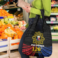 Philippines Independence Day Grocery Bag Filipino 126th Anniversary Sun Tattoo
