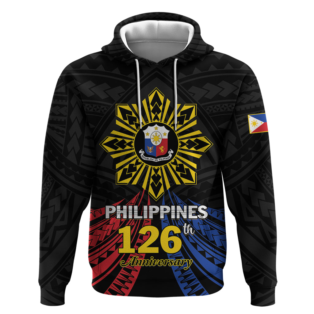 Personalized Philippines Independence Day Hoodie Filipino 126th Anniversary Sun Tattoo